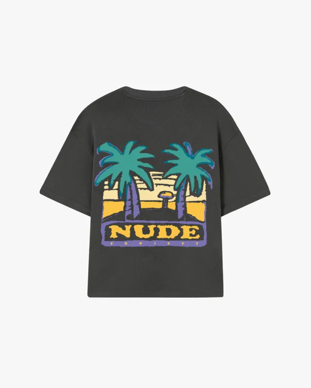 PALM BEACH CROPPED TEE ASH sold by Nude Project