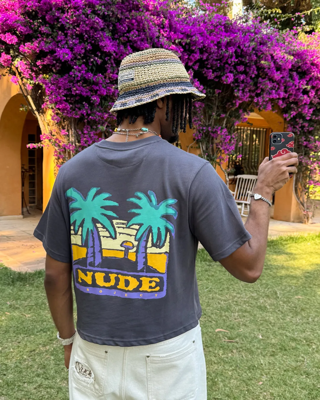 PALM BEACH CROPPED TEE ASH sold by Nude Project product image thumbnail 5