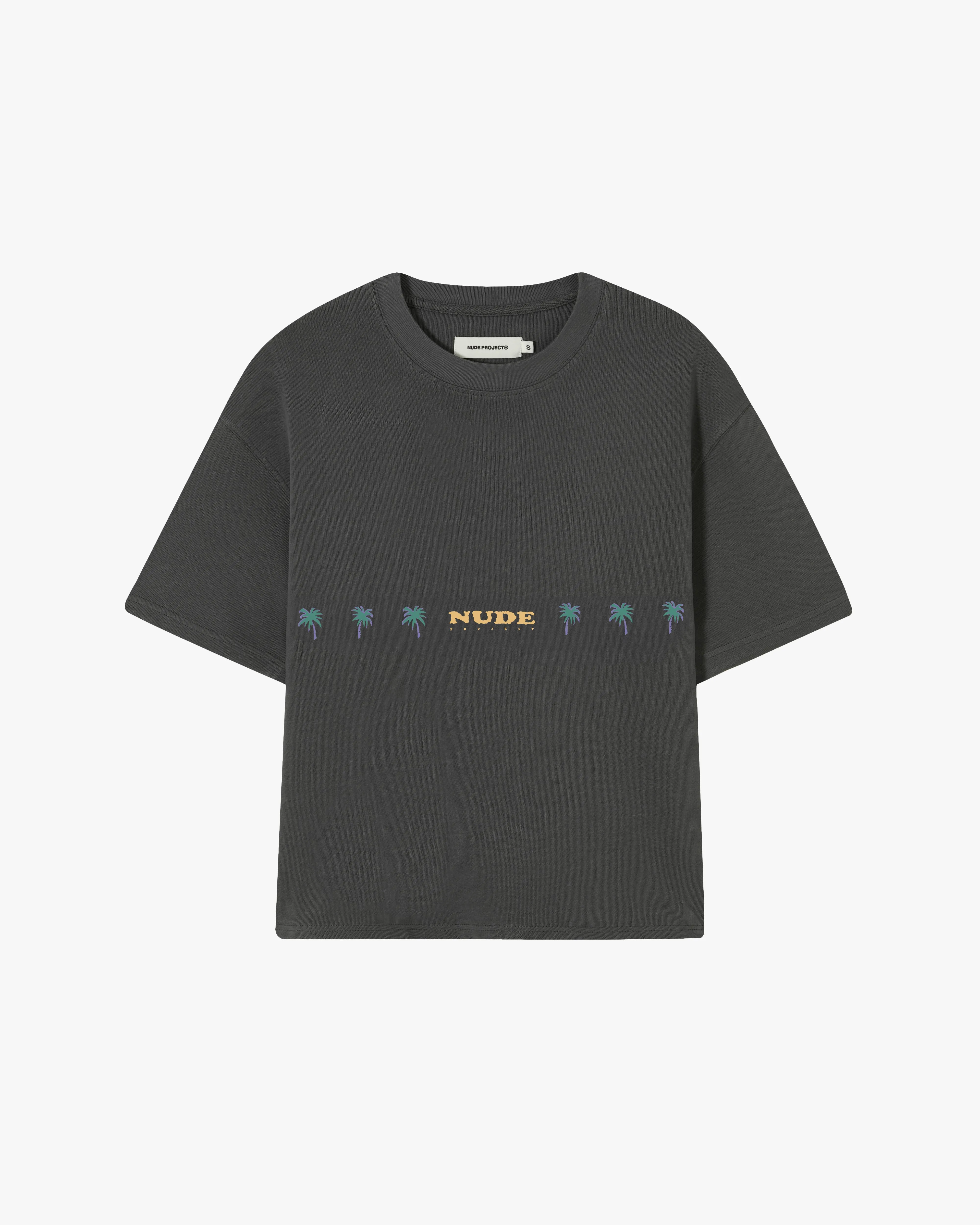 PALM BEACH CROPPED TEE ASH sold by Nude Project product image thumbnail 3