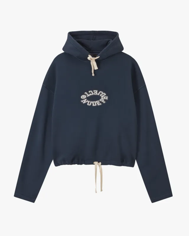 OVAL HOODIE NAVY sold by Nude Project