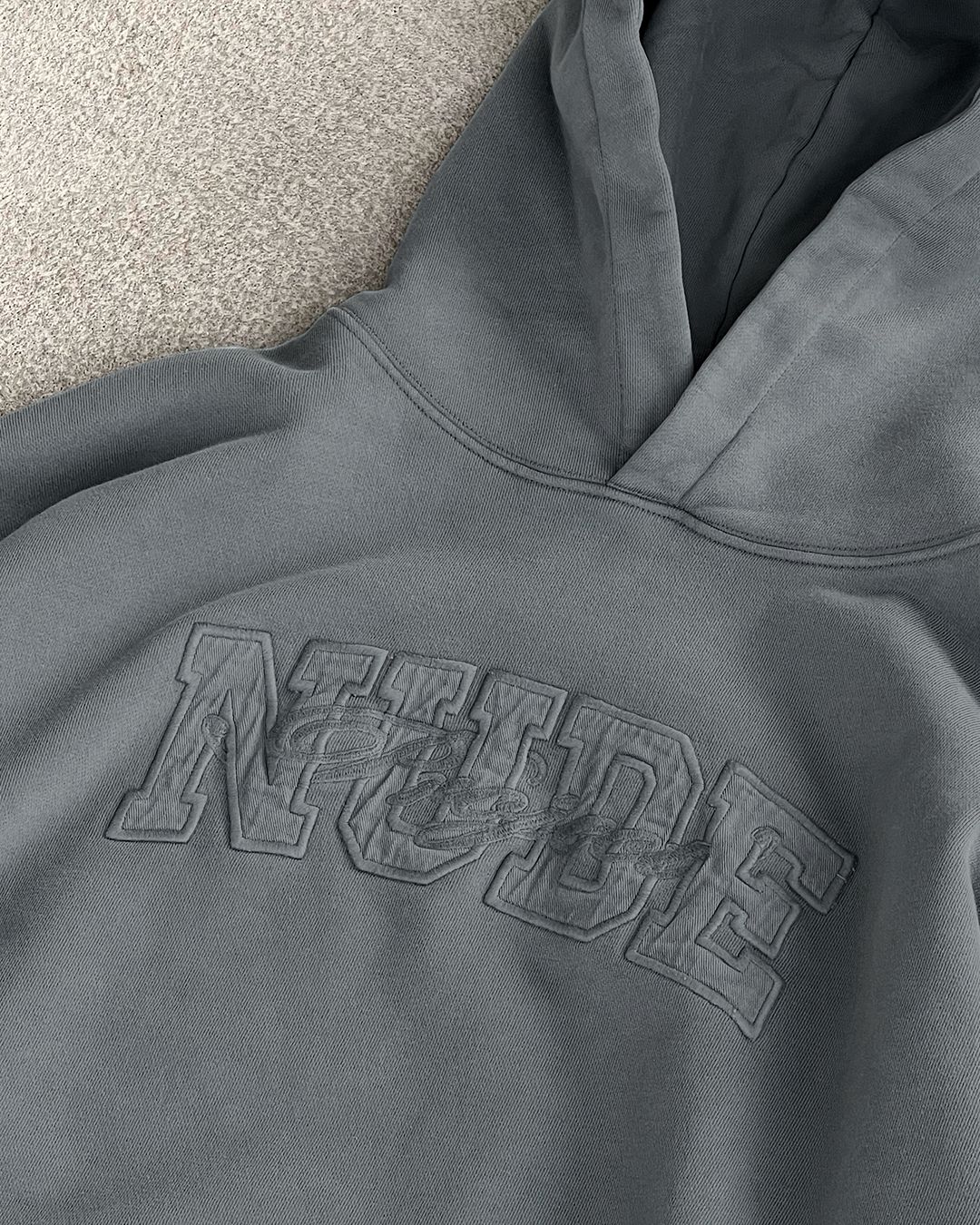 RAW VARSITY HOOD STONE sold by Nude Project product image thumbnail 7