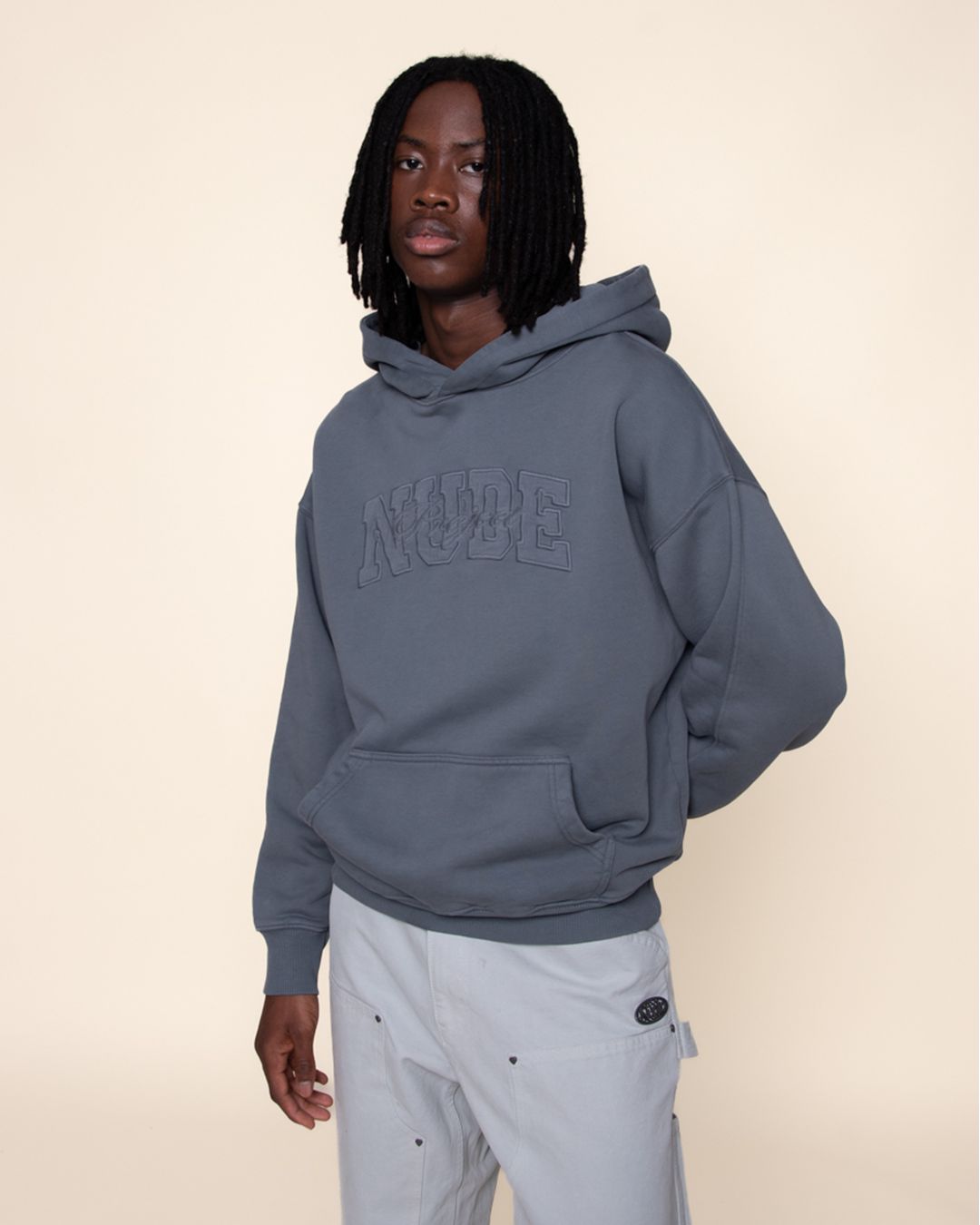 RAW VARSITY HOOD STONE sold by Nude Project product image thumbnail 2