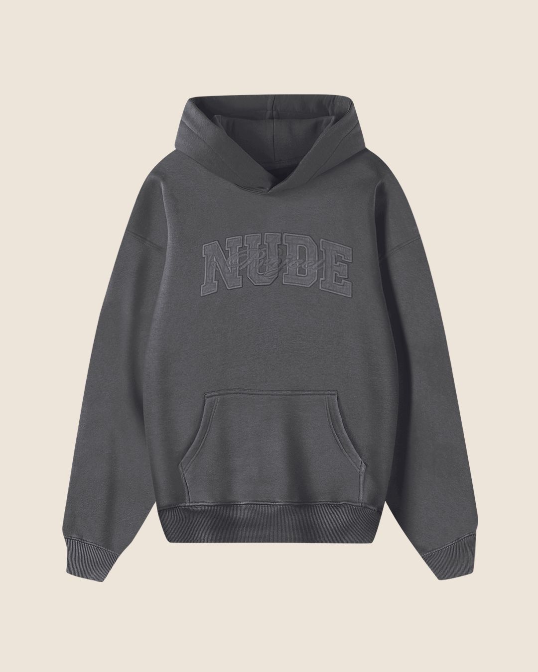 RAW VARSITY HOOD STONE sold by Nude Project