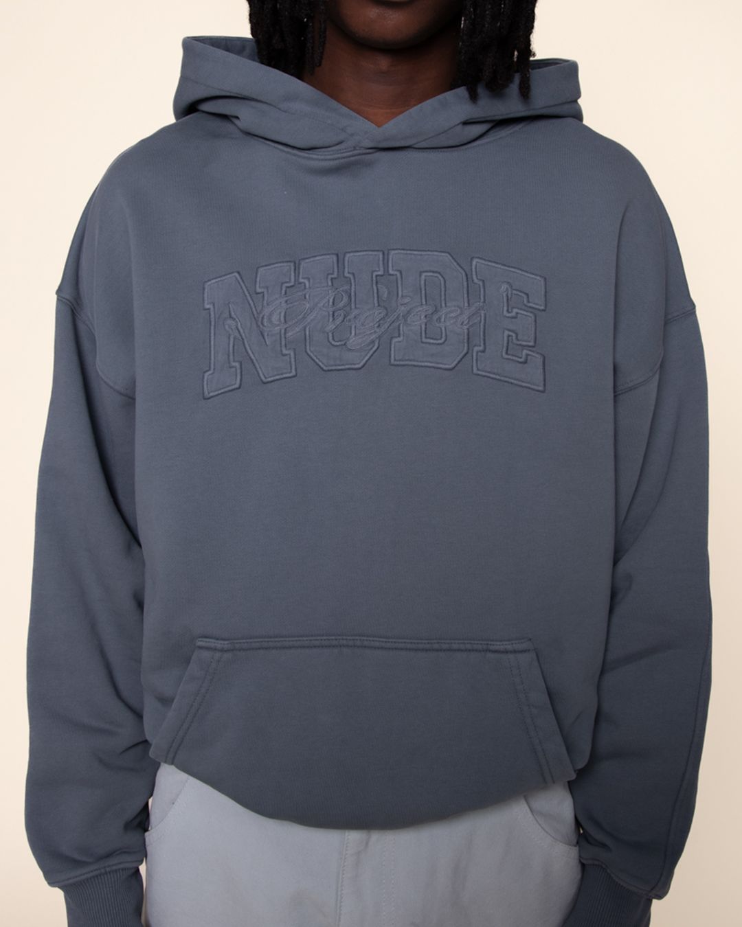 RAW VARSITY HOOD STONE sold by Nude Project product image thumbnail 5