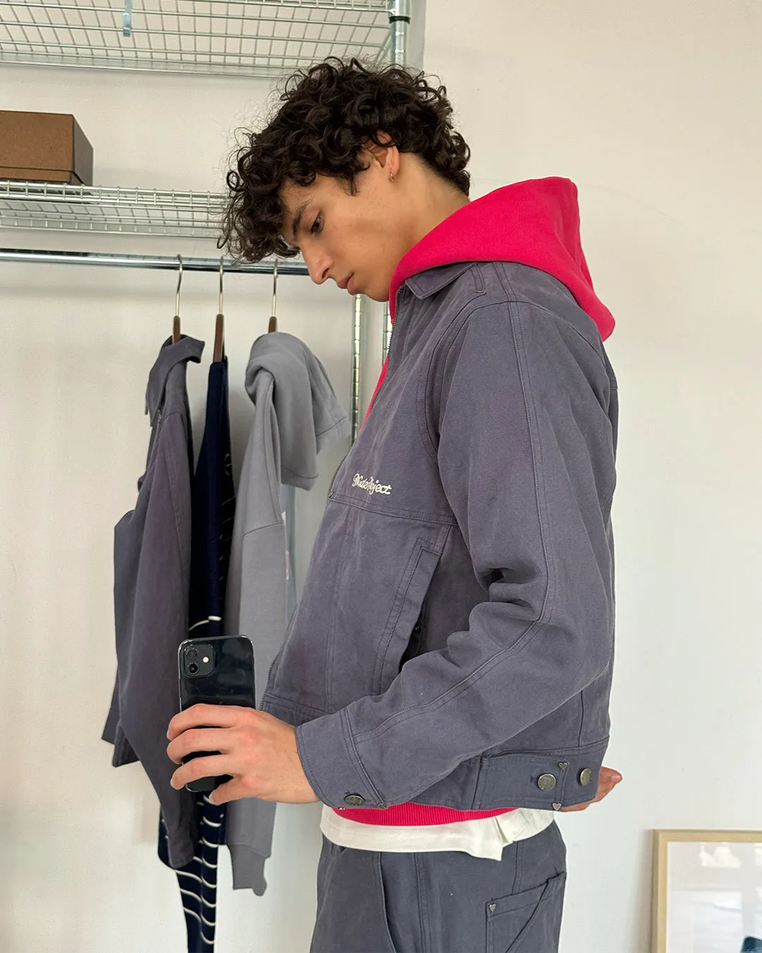 シュプリーム 2-tone hooded work jacket 17ss（中古】Supreme 2-Tone 