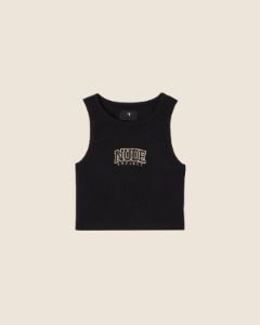 VARSITY TOP BLACK sold by Nude Project