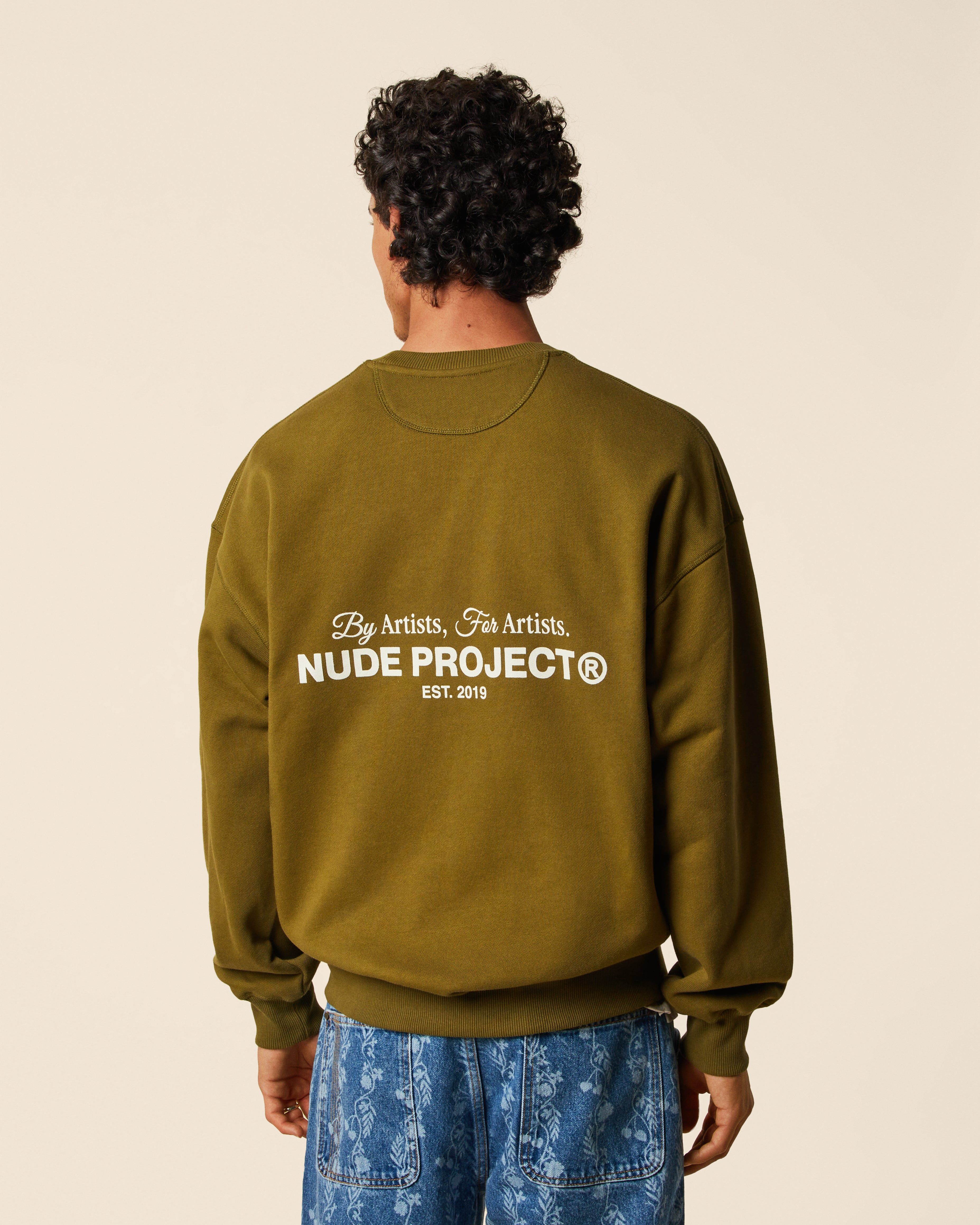 Cult*Crewneck Khaki sold by Nude Project product image thumbnail 4