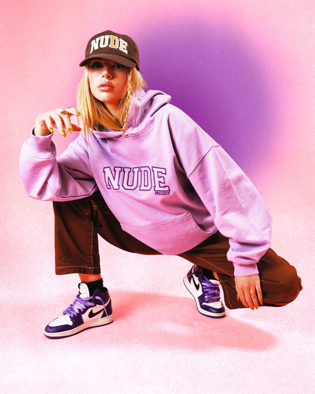 VARSITY HOOD PURPLE sold by Nude Project product image thumbnail 5