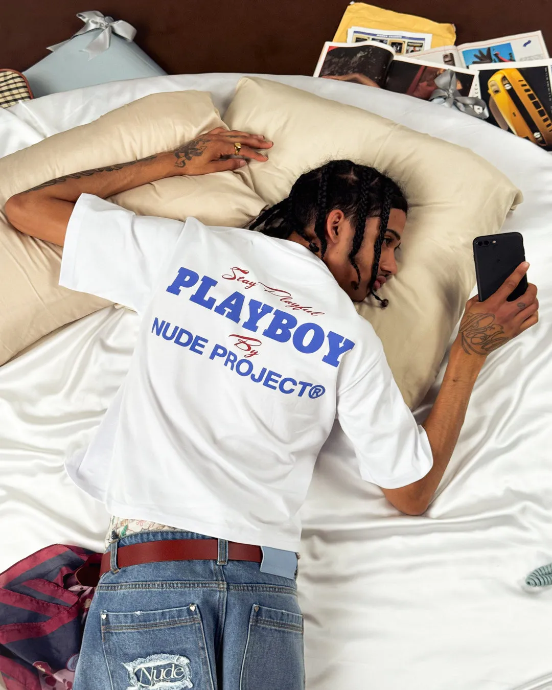 PLAYFUL CROPPED TEE WHITE sold by Nude Project product image thumbnail 5