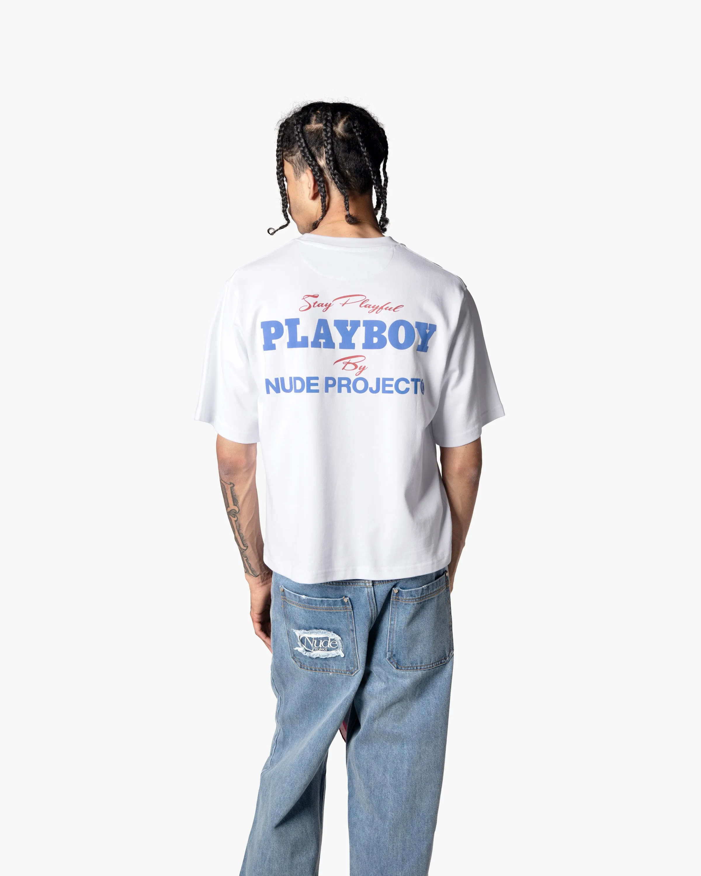 PLAYFUL CROPPED TEE WHITE sold by Nude Project product image thumbnail 4