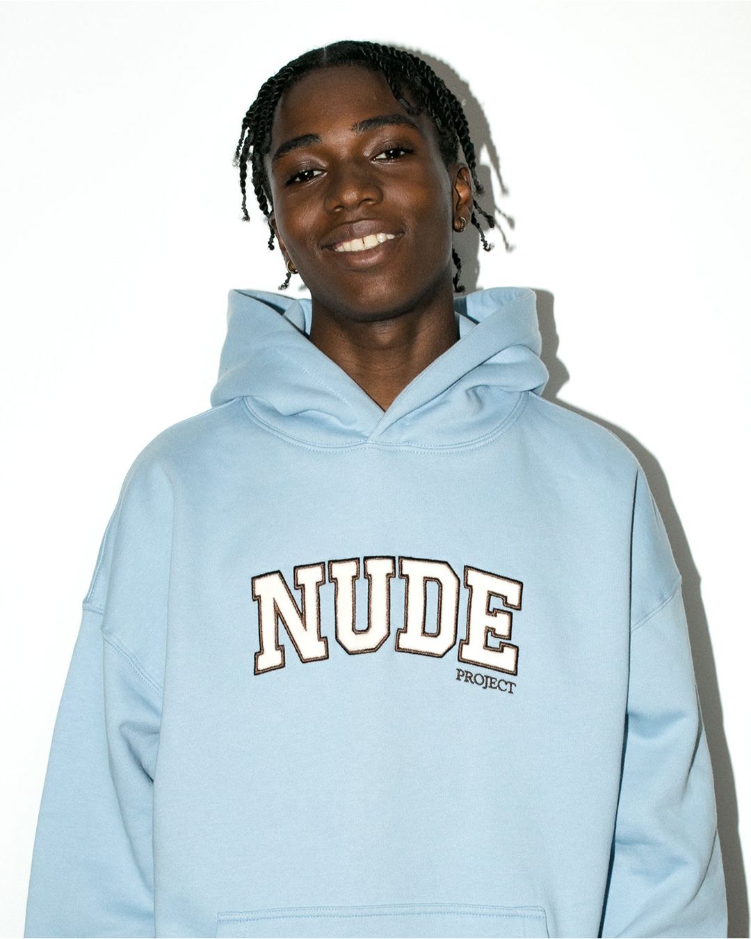 VARSITY HOOD BABY BLUE sold by Nude Project product image thumbnail 3