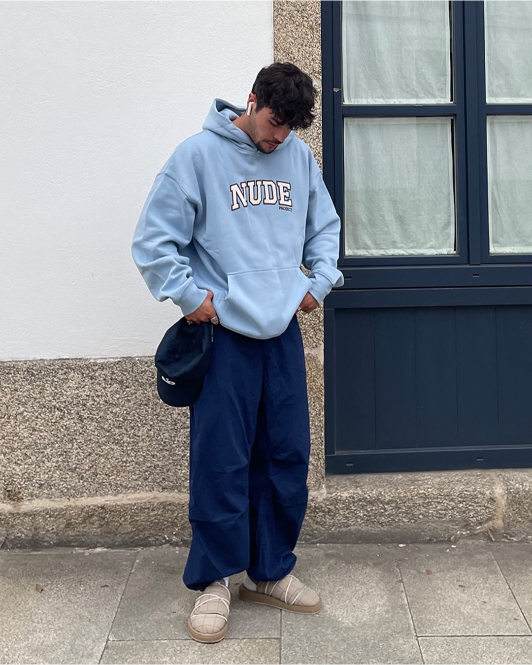 VARSITY HOOD BABY BLUE sold by Nude Project product image thumbnail 5