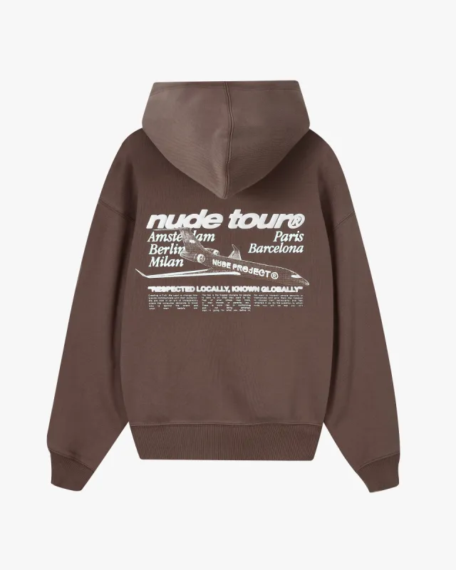 NUDE PLANE HOODIE CHOCOLATE sold by Nude Project