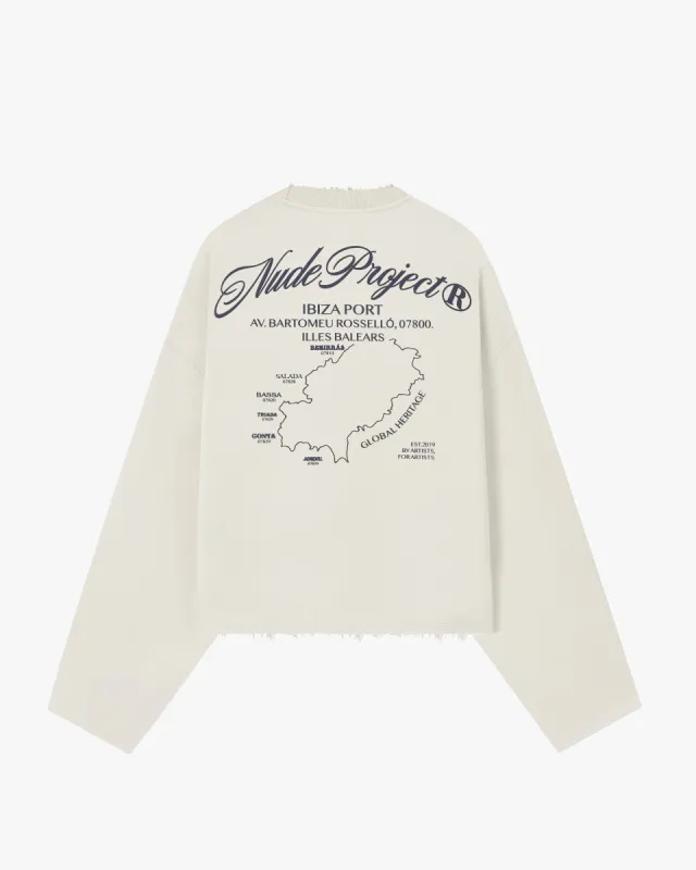 BALEAR CREWNECK OFF-WHITE sold by Nude Project