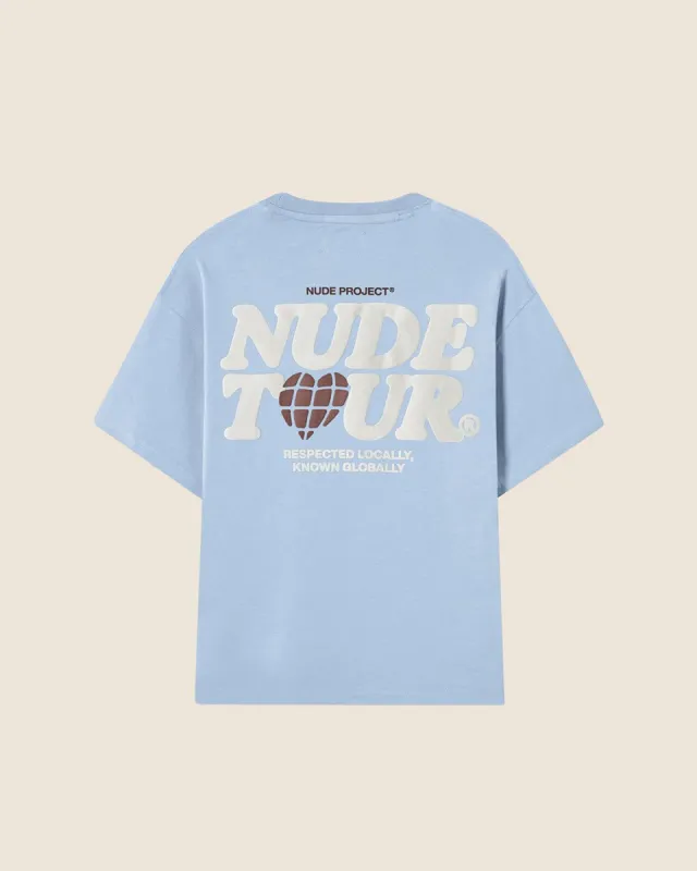 NUDE TOUR TEE BABY BLUE sold by Nude Project