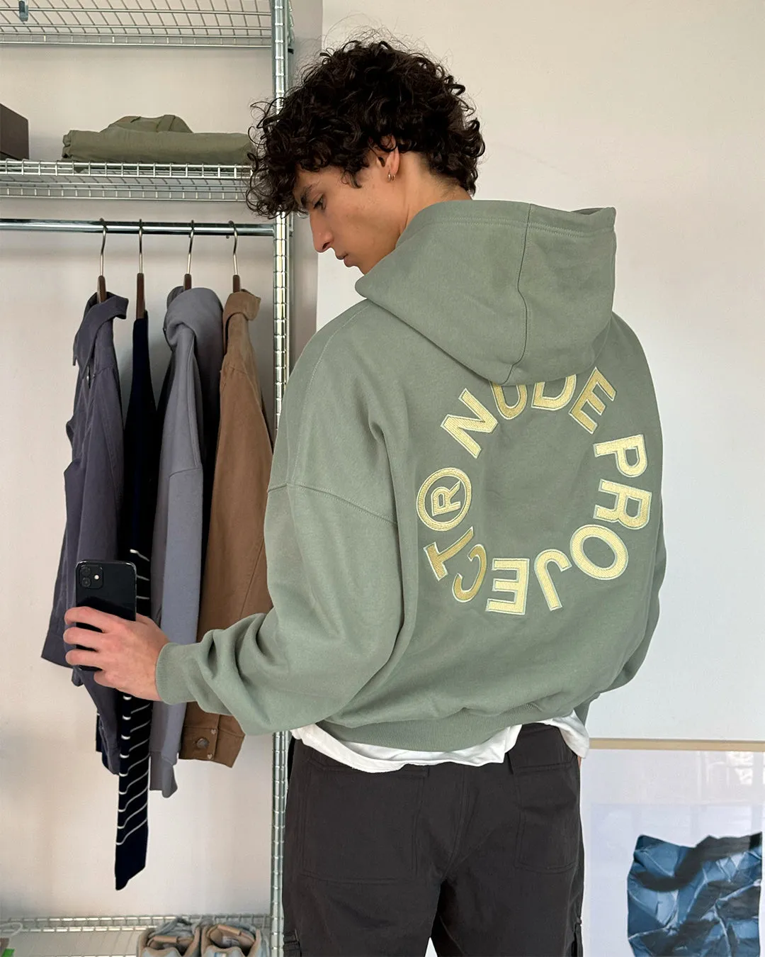 KORY BOXY HOODIE PALE GREEN sold by Nude Project product image thumbnail 3