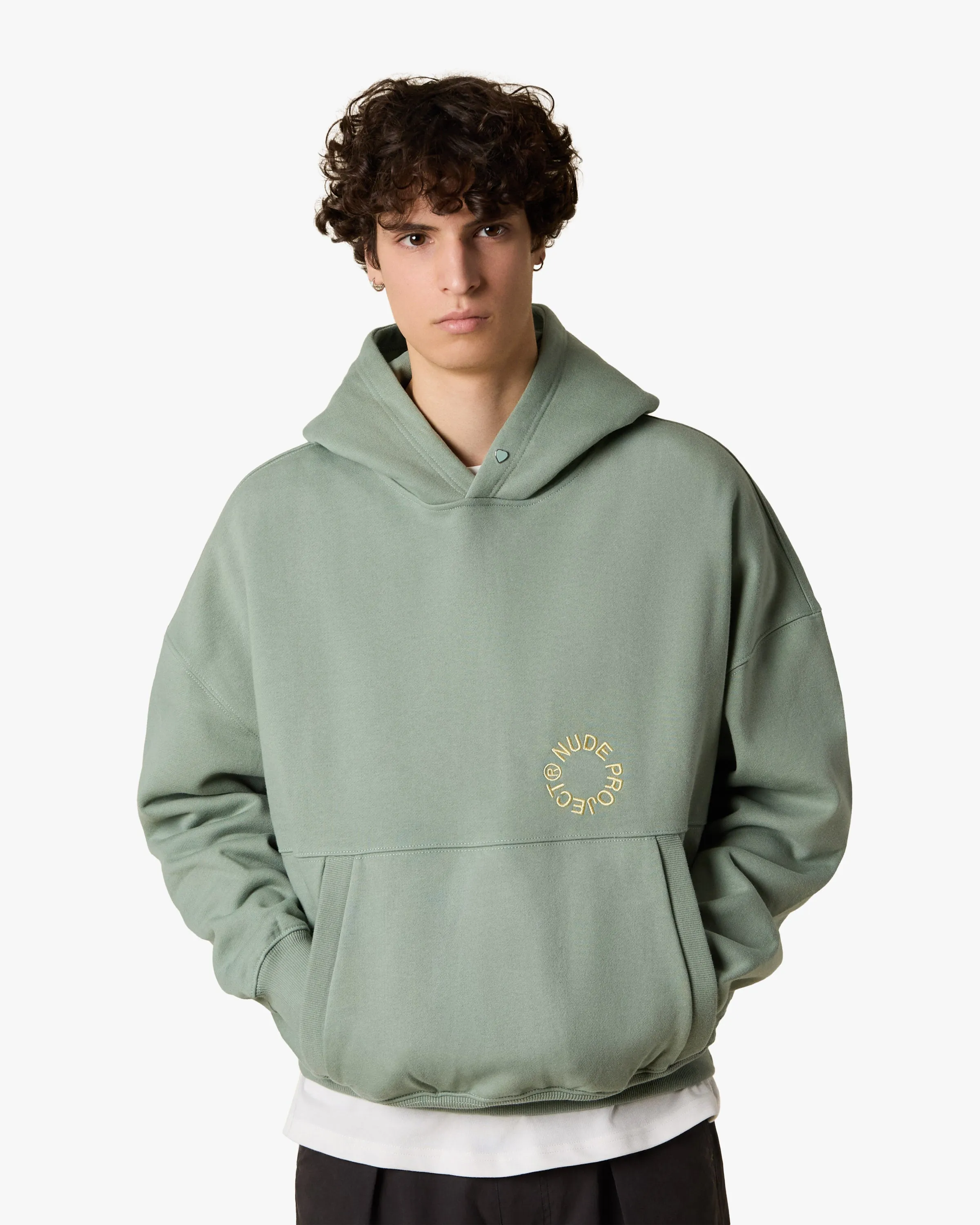 KORY BOXY HOODIE PALE GREEN sold by Nude Project product image thumbnail 5