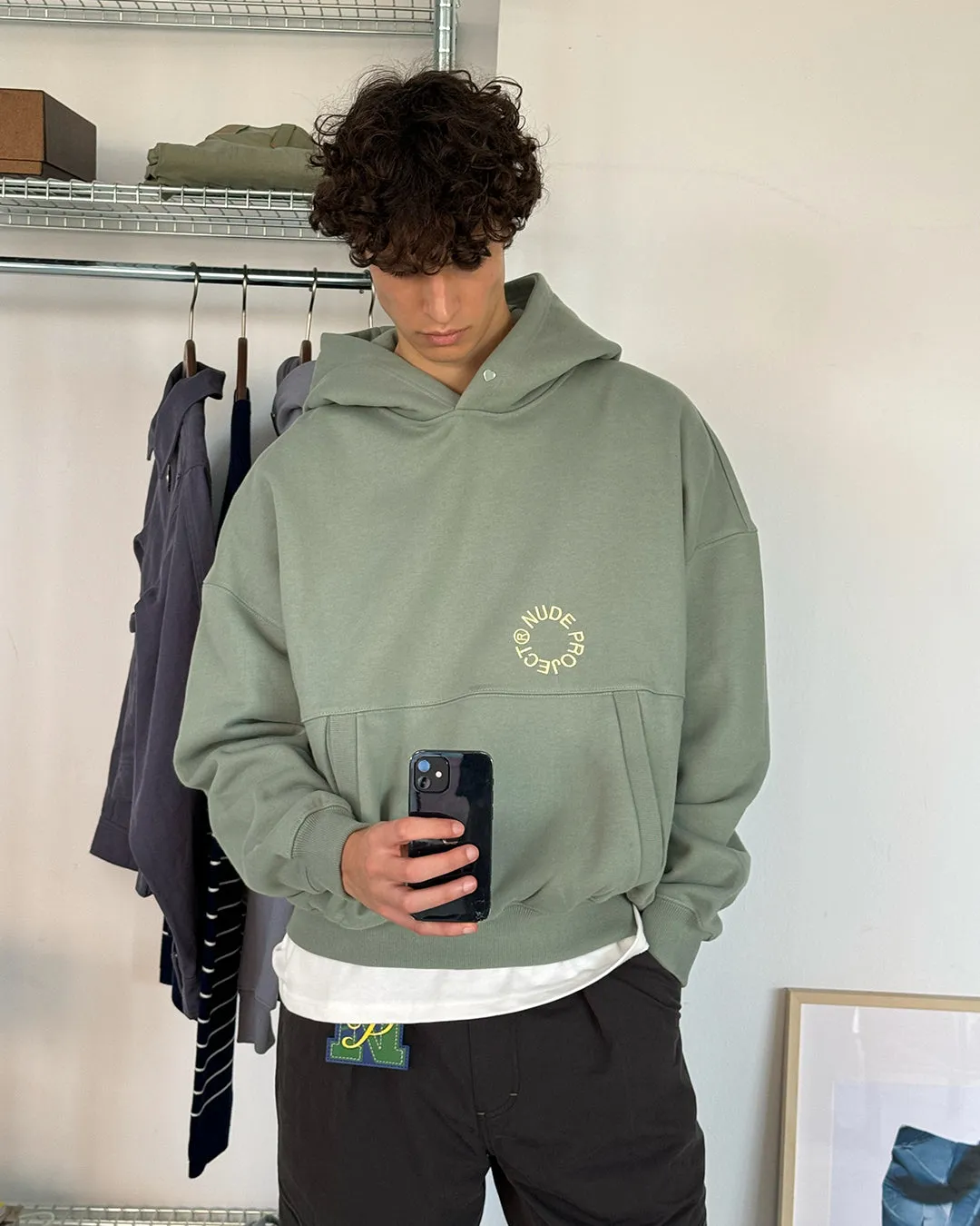 KORY BOXY HOODIE PALE GREEN sold by Nude Project product image thumbnail 2