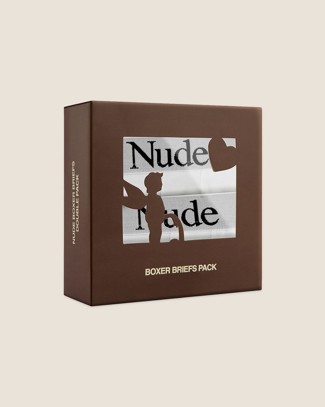 CLASSIC BOXERS BRIEFS DOUBLE PACK - WHITE sold by Nude Project product image thumbnail 2