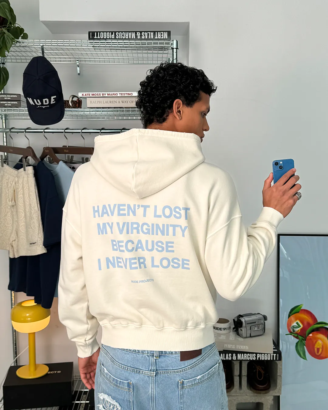 VIRGINITY HOODIE MARSHMALLOW BLUE sold by Nude Project product image thumbnail 4