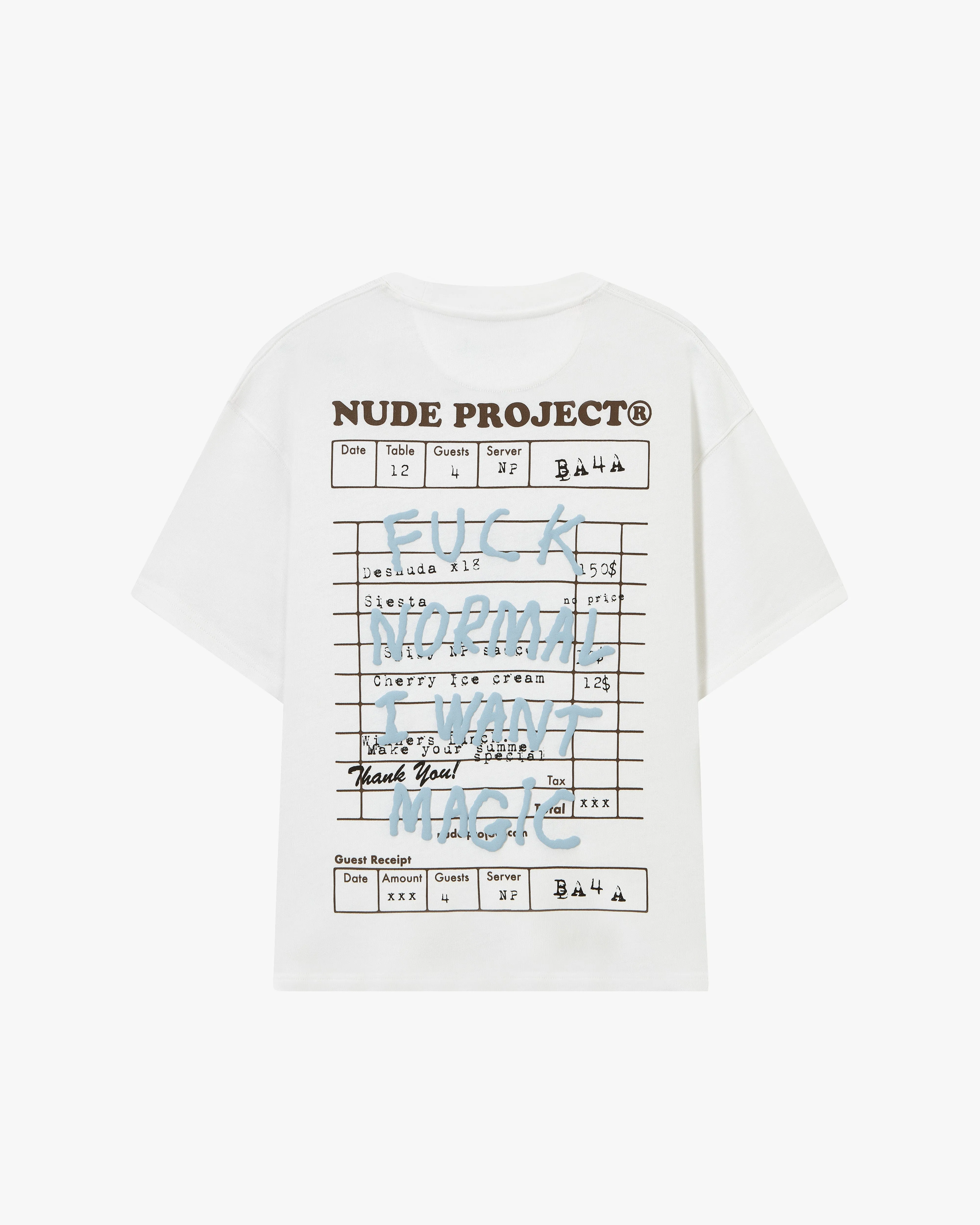 FUCK NORMAL TEE WHITE sold by Nude Project