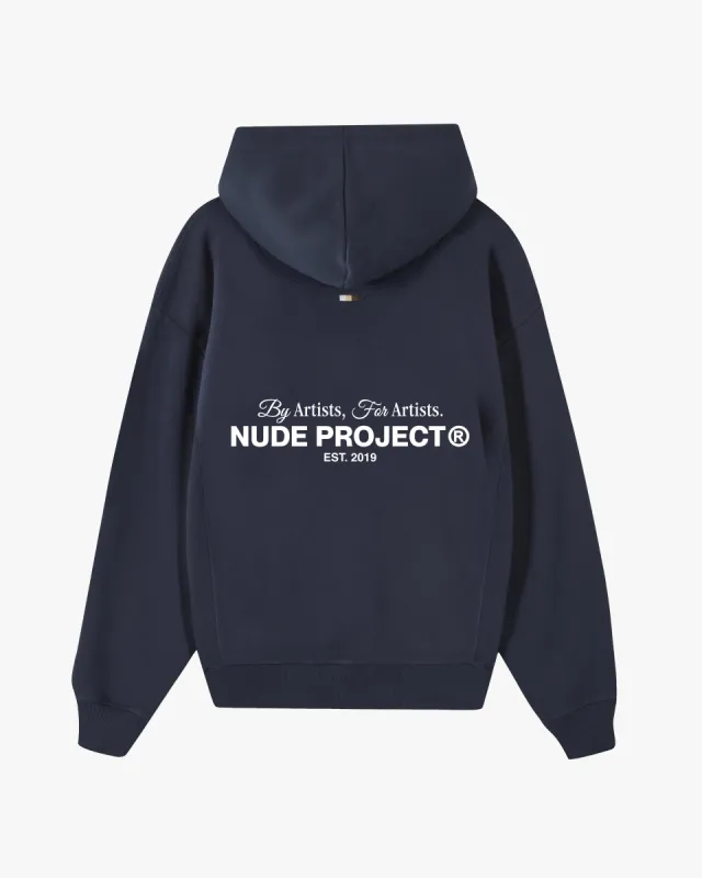 CULT*HOODIE NAVY sold by Nude Project