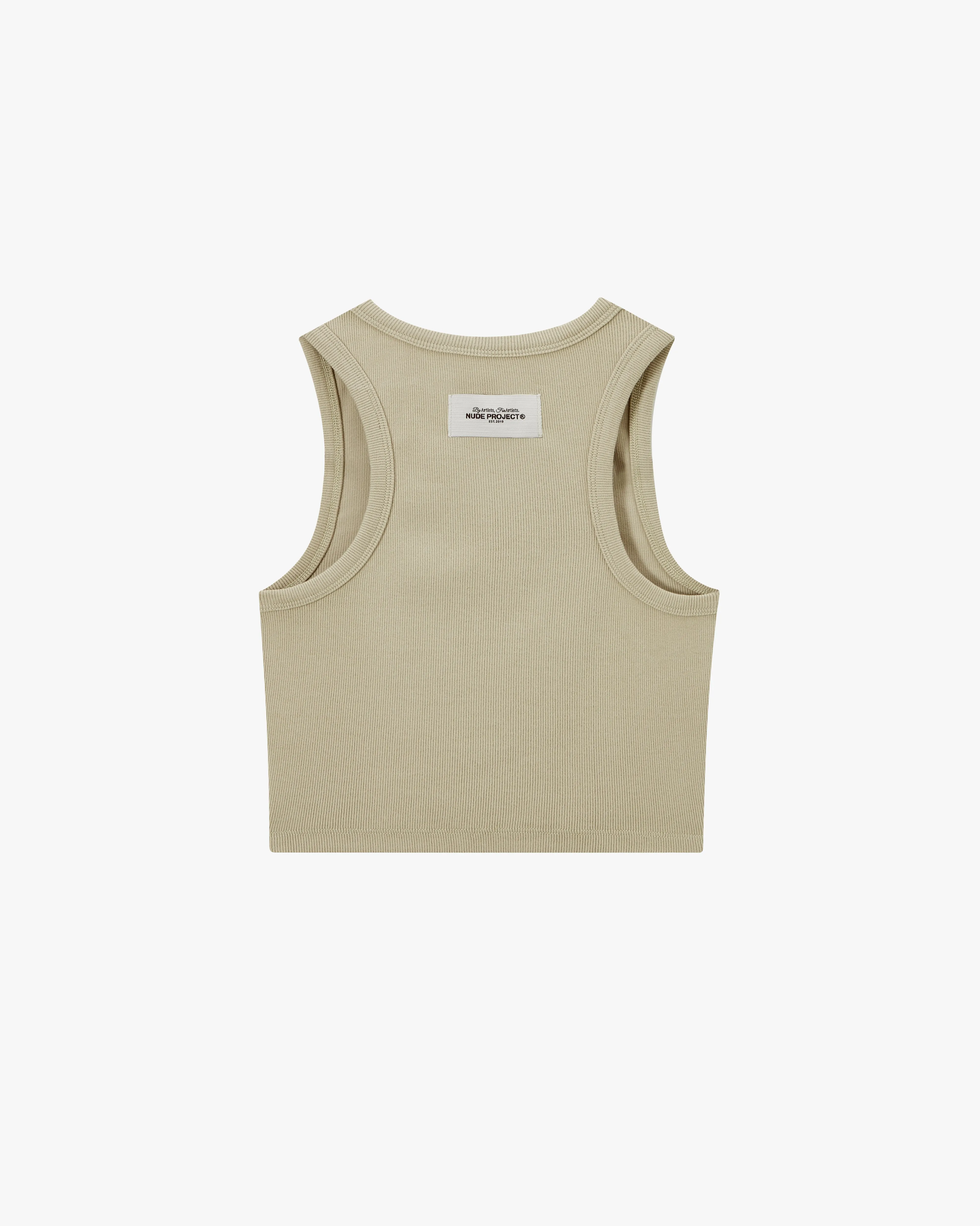 Tone2Tone Tank Top Beige sold by Nude Project product image thumbnail 3