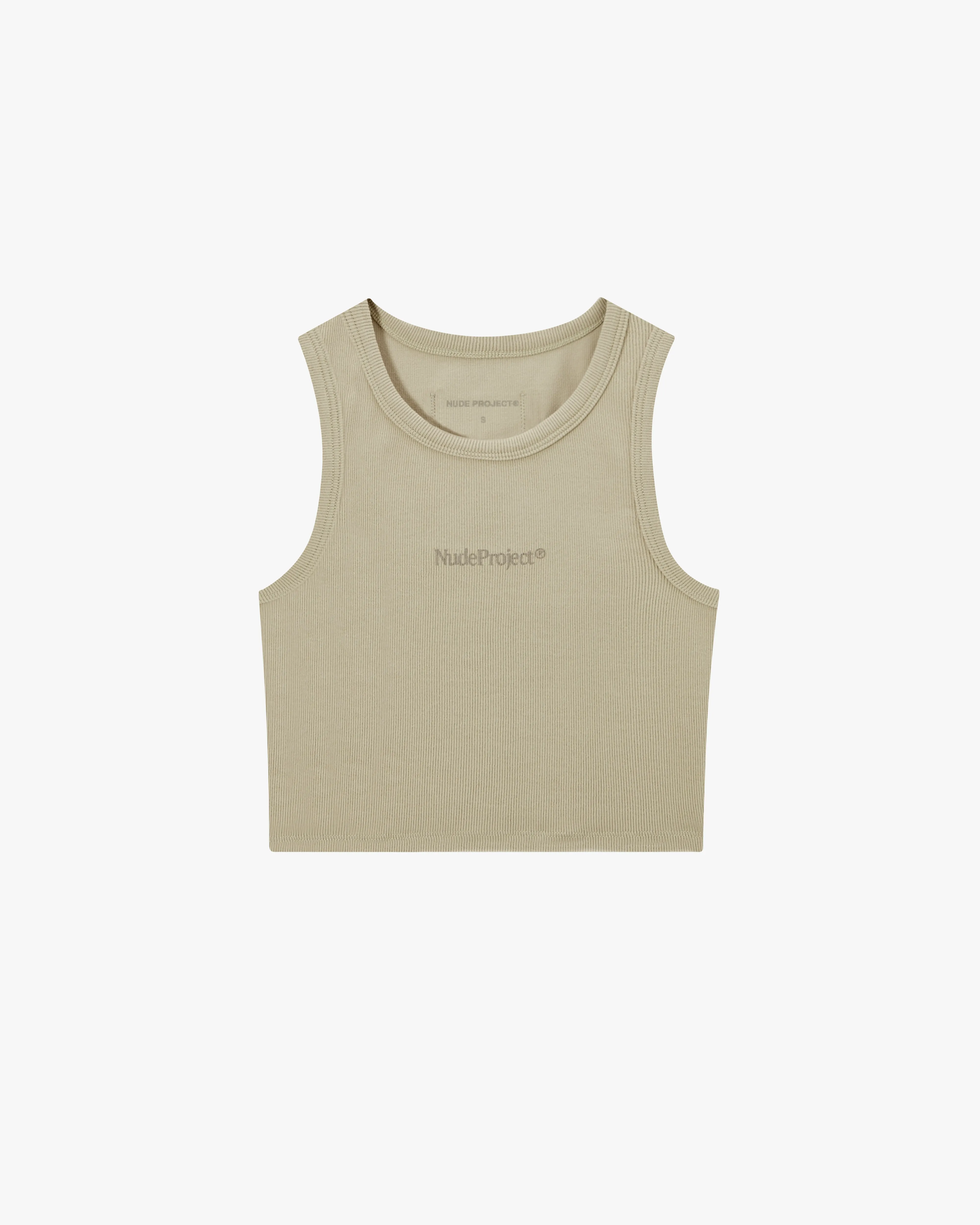 Tone2Tone Tank Top Beige sold by Nude Project