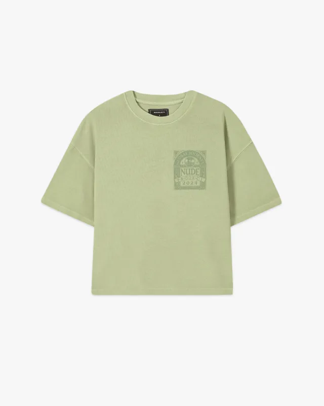 JOURNEY BOXY TEE GREEN sold by Nude Project