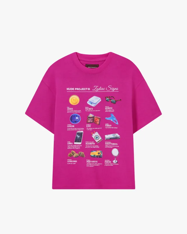 ZODIAC TEE PINK sold by Nude Project