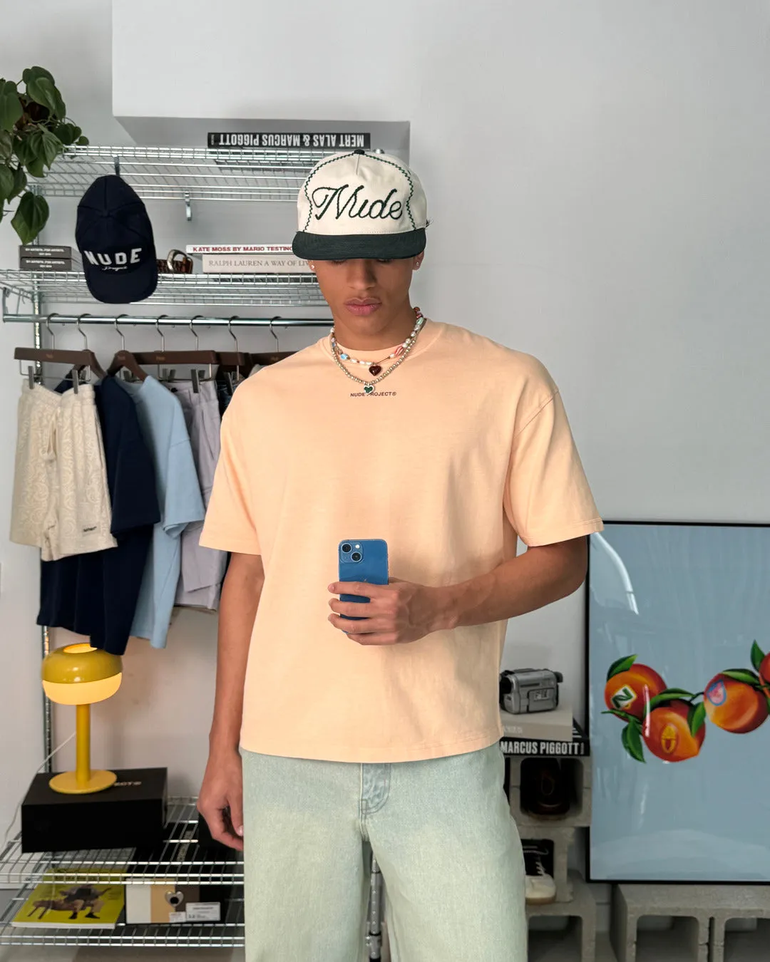 CULT*TEE GARMENT DYE PEACH sold by Nude Project product image thumbnail 4