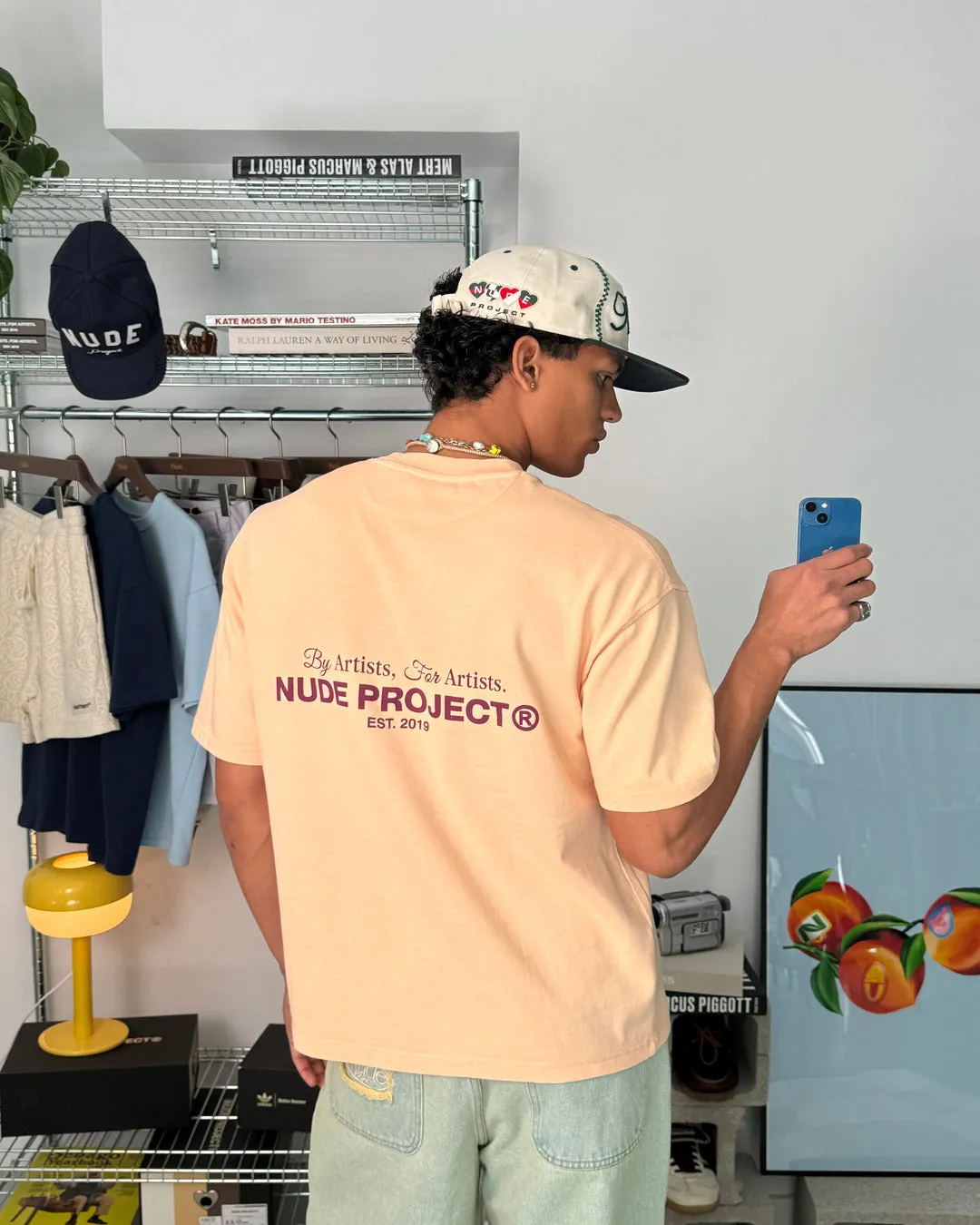 CULT*TEE GARMENT DYE PEACH sold by Nude Project product image thumbnail 2