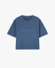 BOXY CROPPED TEE BLUE sold by Nude Project