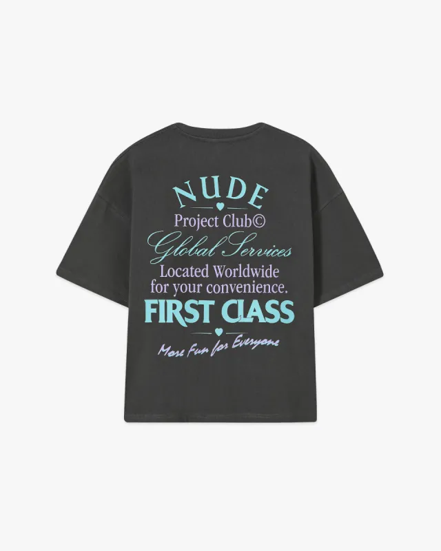 First Class Cropped Tee Ash sold by Nude Project