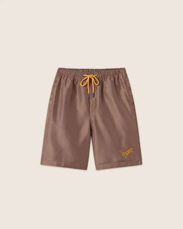HEARTS BOARDSHORTS BROWN sold by Nude Project