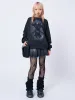 Unworldly Black Graphic Sweatshirt sold by Minga London