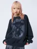 Unworldly Black Graphic Sweatshirt sold by Minga London