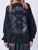 Unworldly Black Graphic Sweatshirt sold by Minga London