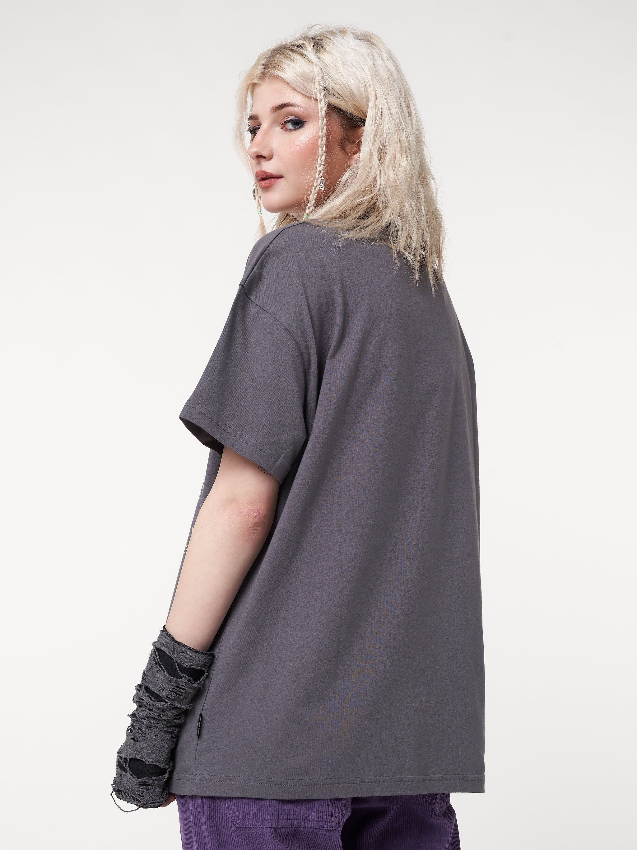 Ancient Butterfly Charcoal Grey T-shirt sold by Minga London product image thumbnail 5