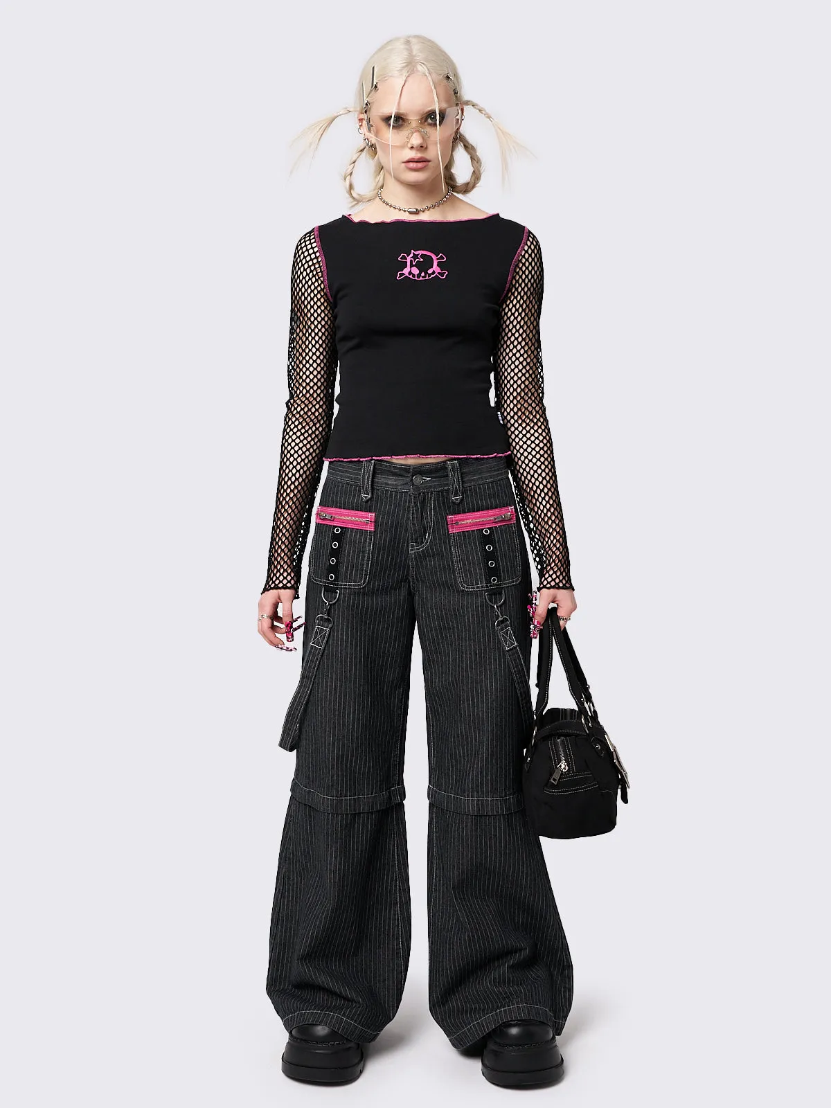 Lethal Fishnet Long Sleeve Top sold by Minga London product image thumbnail 2