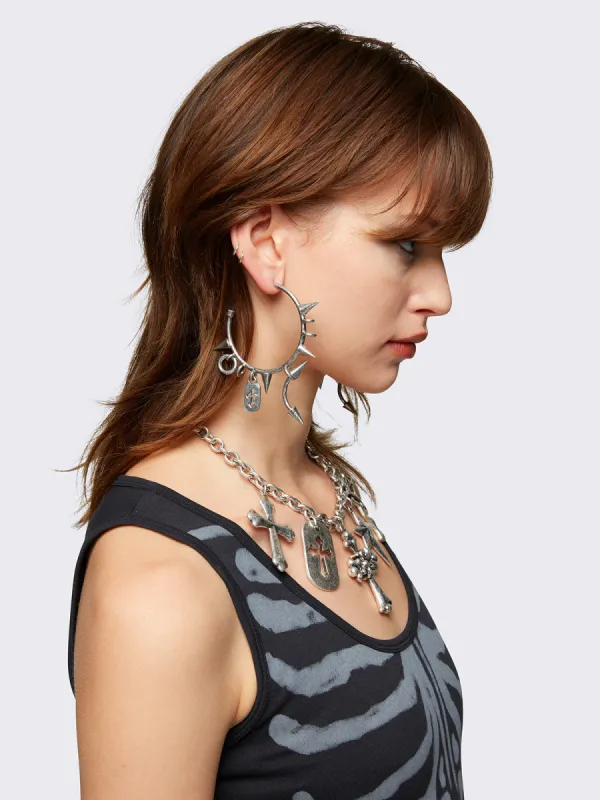 Spiked Riot Earrings sold by Minga London