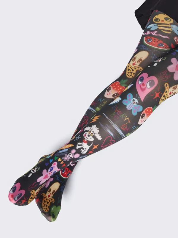 Minga x Iscreamcolour Tights sold by Minga London