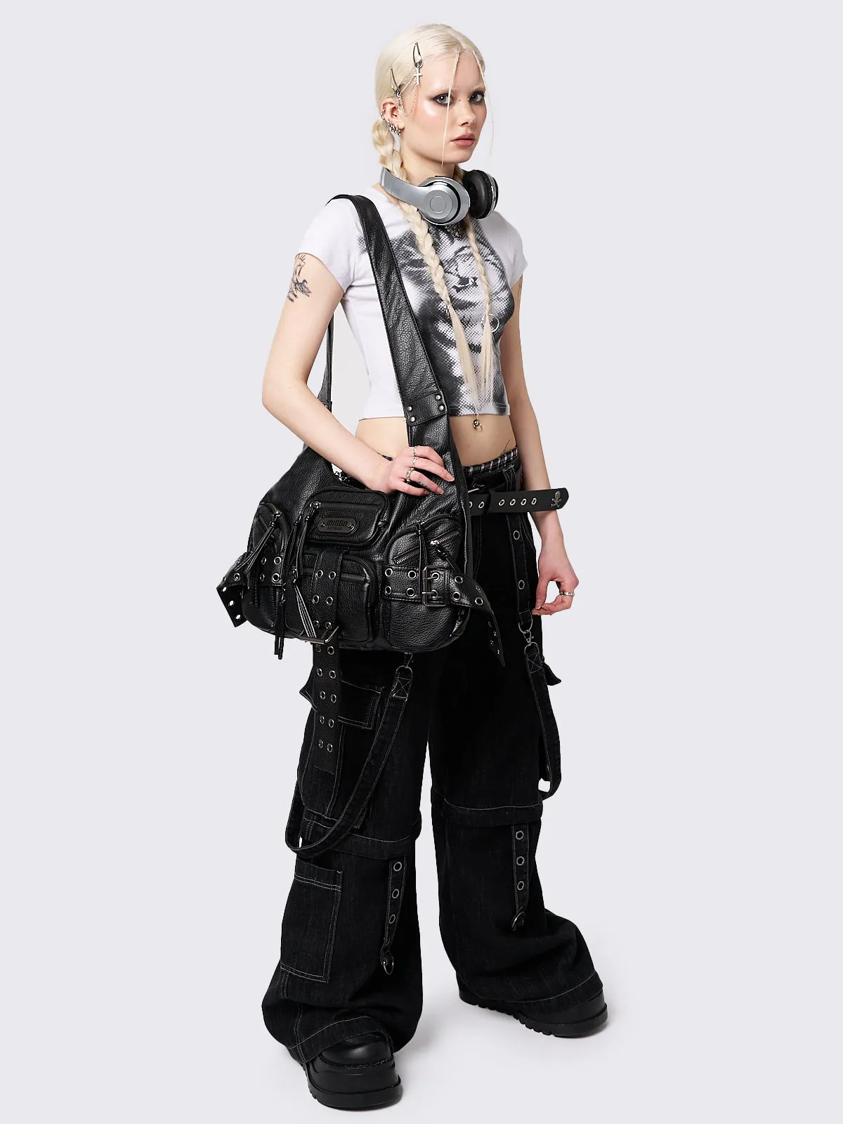 ショルダーバッグ・ポシェット DURAZZI MILANO Black nappa Cavalry shoulder bag Black Pocket Shoulder Bag | Parallel