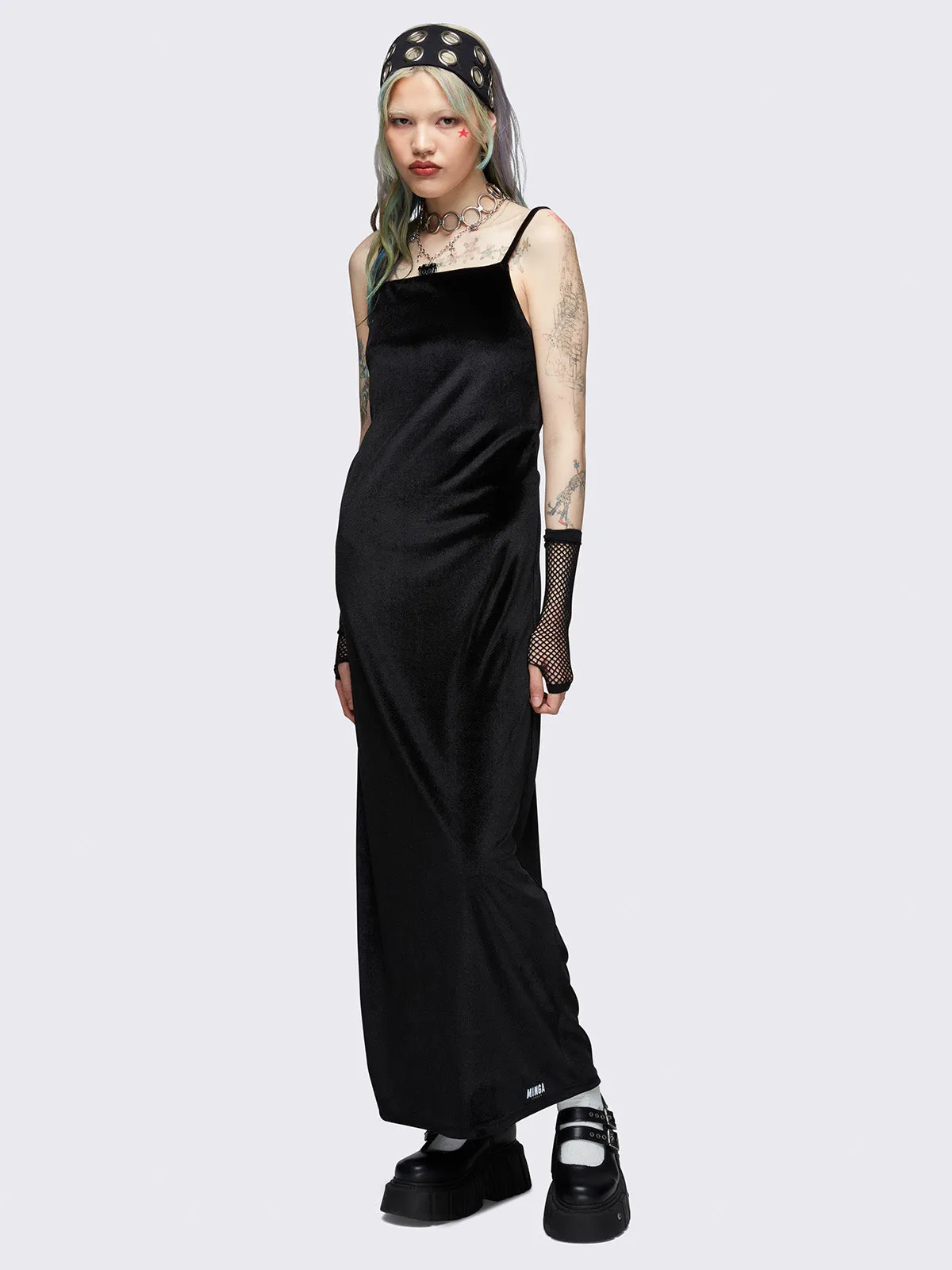 Elenora Velvet Maxi Dress sold by Minga London product image thumbnail 5