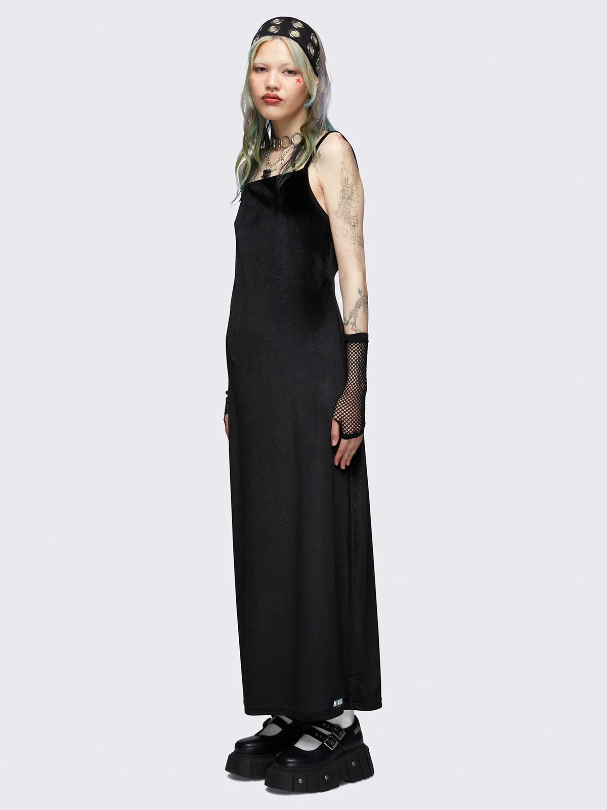 Elenora Velvet Maxi Dress sold by Minga London product image thumbnail 2