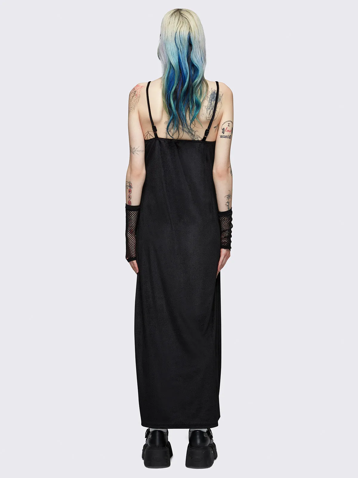 Elenora Velvet Maxi Dress sold by Minga London product image thumbnail 4