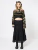 Giselle Green Extreme Crop Knit Sweater sold by Minga London