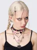 Skeletal Passion Multichain Necklace Set sold by Minga London