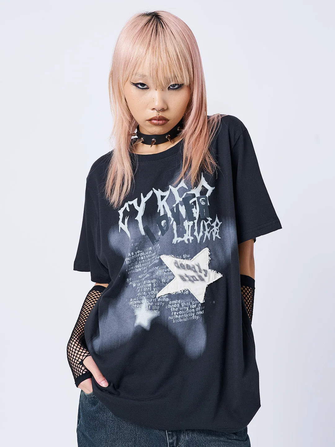 Lost Lover Black Graphic T-shirt sold by Minga London