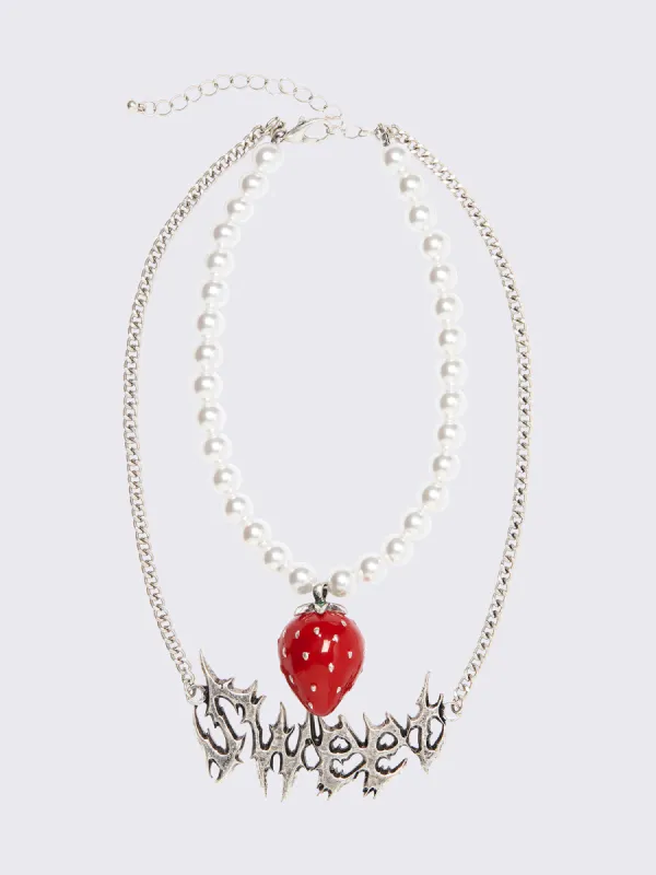 Sweetberry Pearl Necklace Set sold by Minga London